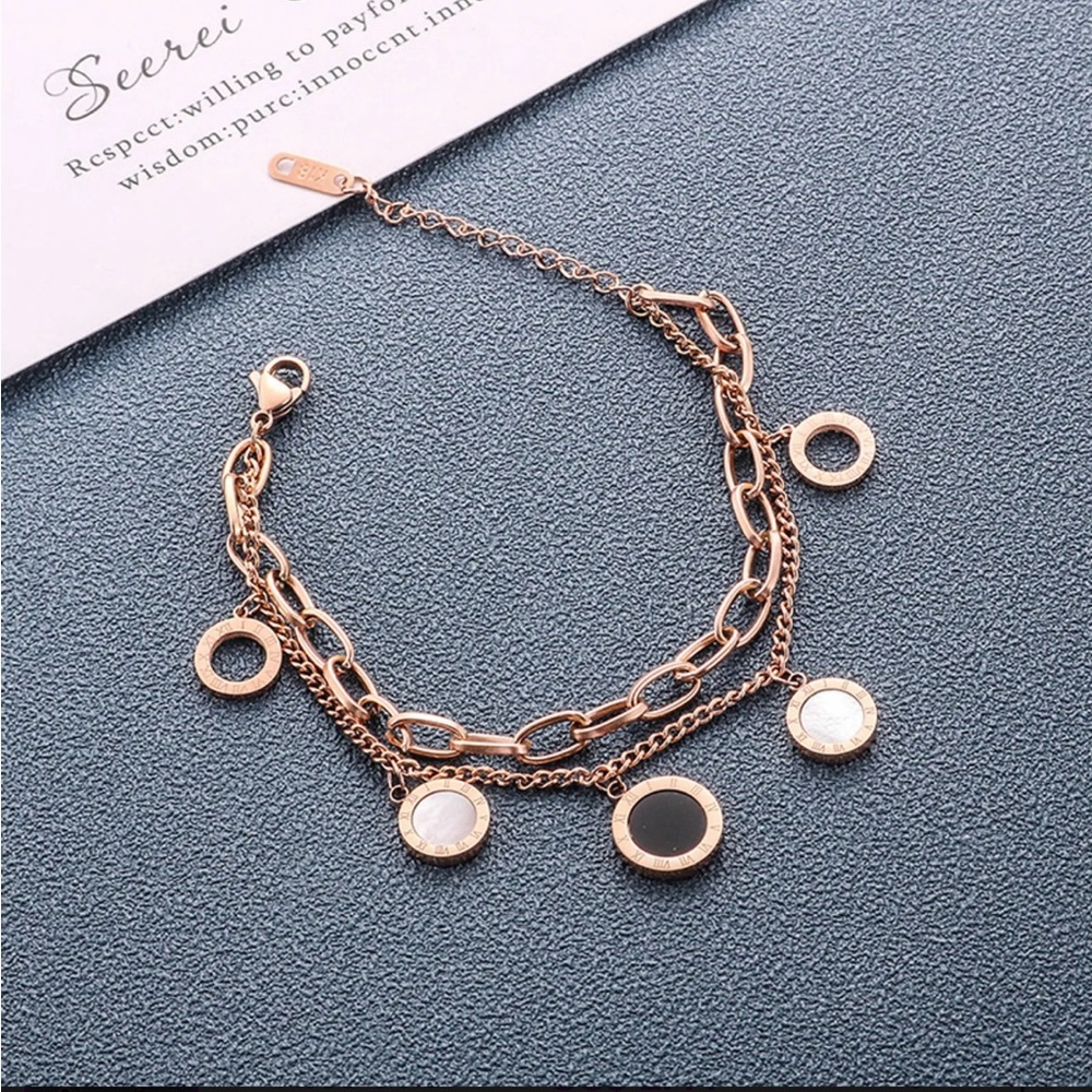 Double Layer Charm Bracelet